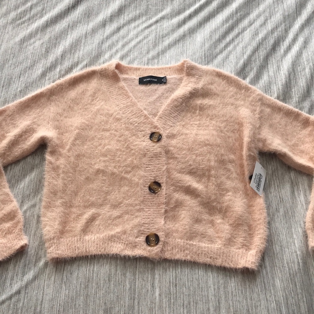 Mink pink peach sweater